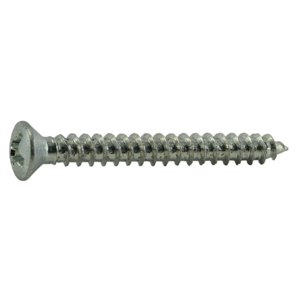 Midwest Fastener Sheet Metal Screw, #6 x 1-1/4 in, Zinc Plated Steel Oval Head Phillips Drive, 20 PK 66187 - main